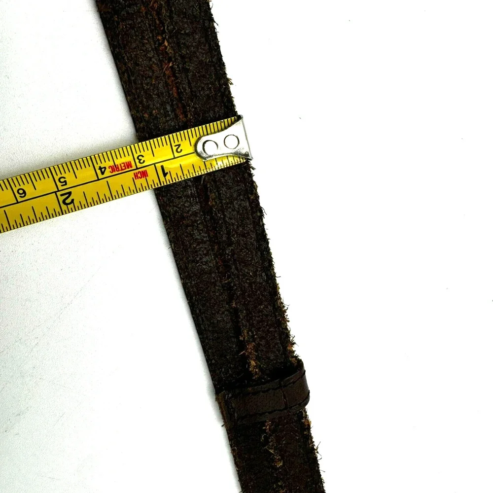 ABERCROMBIE | Kids Girls 13/14 Genuine brown leather double 2 strap buckle belt‎